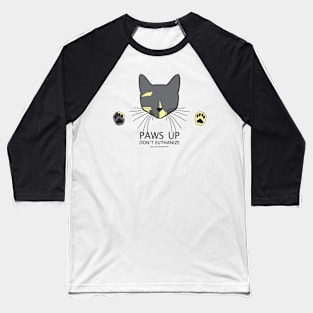 Paws Up (Diluted Tortie) Baseball T-Shirt